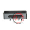 Полка для душа прямая Lemark SHELF LINE из нерж. стали с крючками, хром/вставка-пластик графит